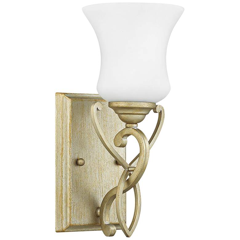 Image 1 Hinkley Brooke 11 3/4 inch High Silver Leaf Wall Sconce