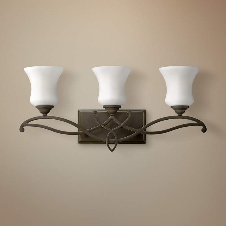 Image 1 Hinkley Brooke 24" Wide Olde Bronze 3-Light Bath Light