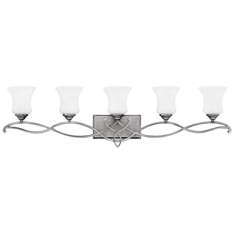 Image 2 Hinkley Brooke 41 1/2" Wide 5-Light Antique Nickel Bath Light