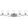 Hinkley Brooke 41 1/2" Wide 5-Light Antique Nickel Bath Light