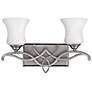 2_Hinkley Brooke Collection 16 1/2" Wide 2-Light Bathroom Wall Light