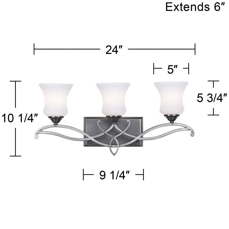 Image 7 Hinkley Brooke Collection 24" Wide Bathroom Wall Light more views