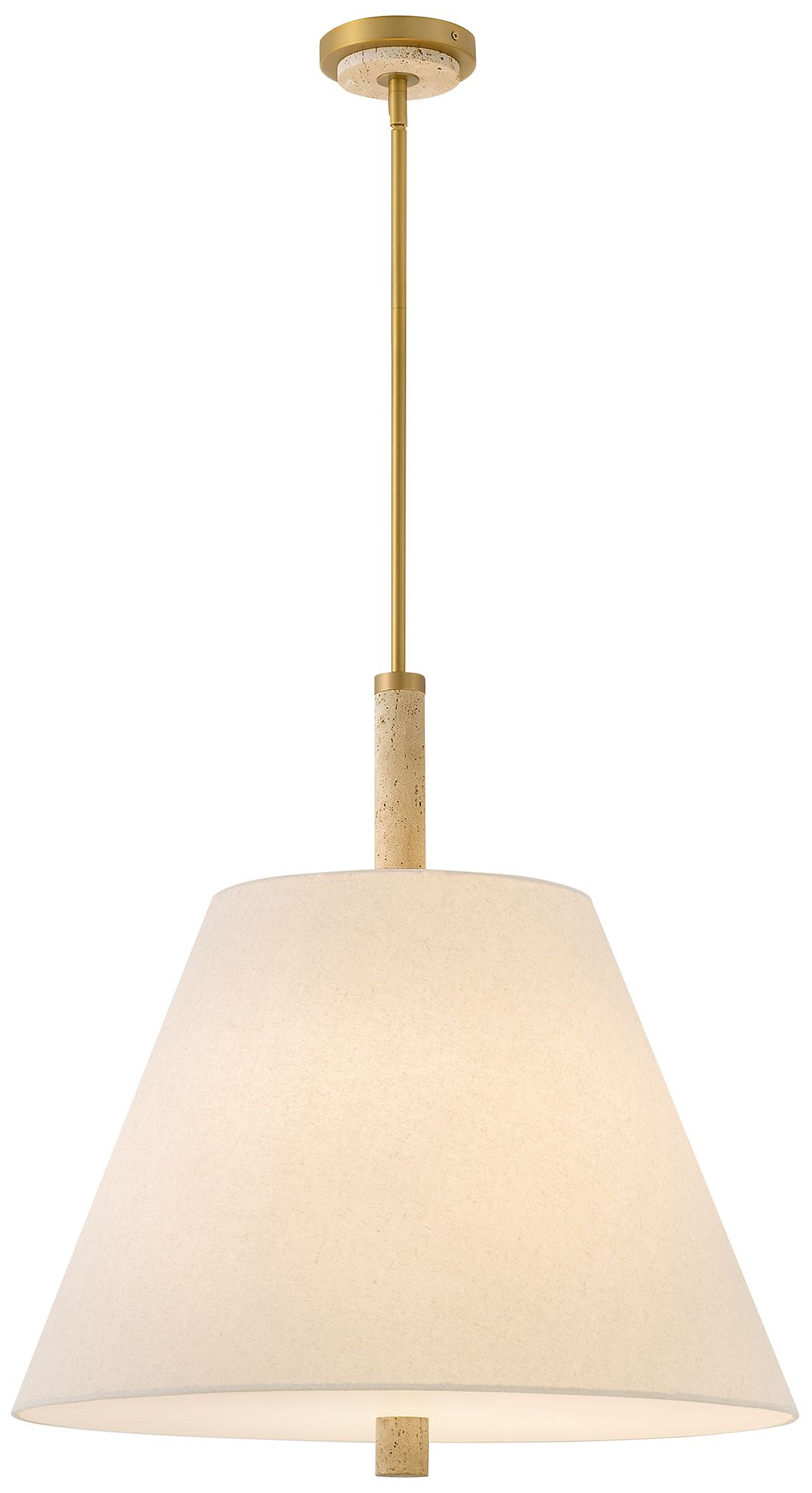 Hinkley Bruna Medium Chandelier 24" Lacquered Brass