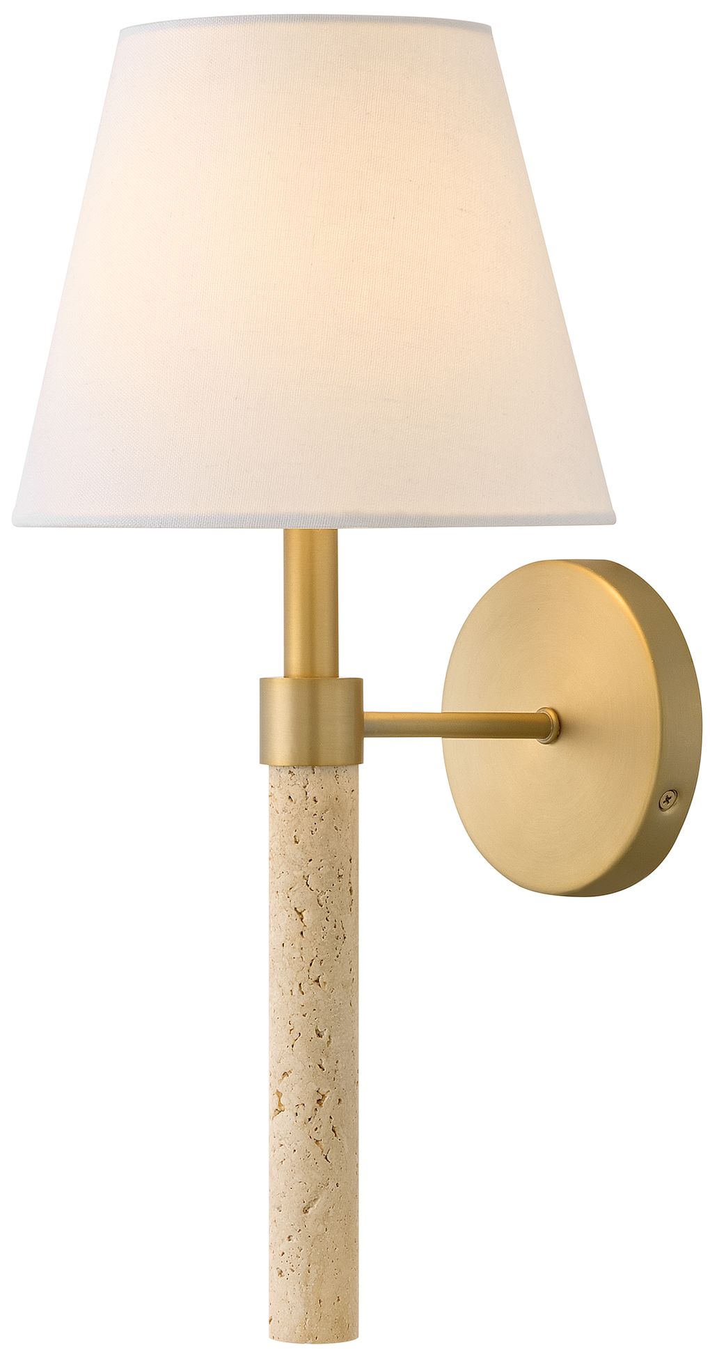 Hinkley Bruna Medium Single Light Sconce 17.5" Lacquered Brass
