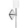 Hinkley Buchanan 13 3/4" High Polished Nickel Wall Sconce