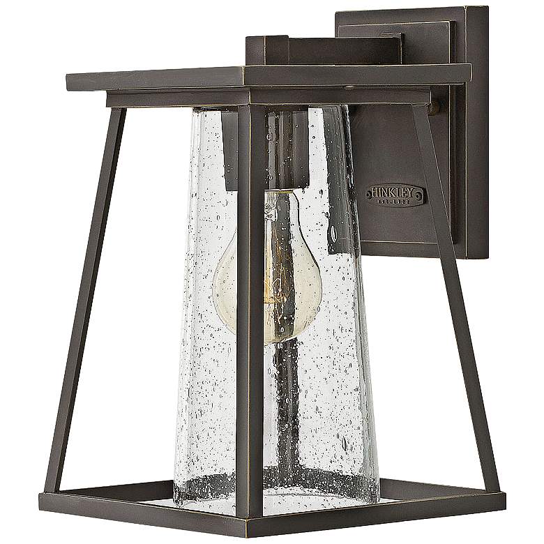 Image 1 Hinkley Burke 10 3/4" High Bronze and Clear Glass Outdoor Wall Light