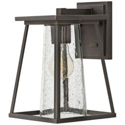 Hinkley Burke 10 3/4" High Bronze and Clear Glass Outdoor Wall Light