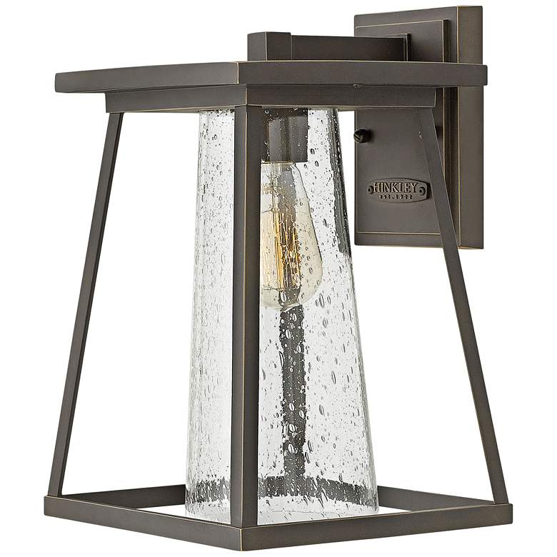 Image 1 Hinkley Burke 14" High Bronze and Clear Glass Outdoor Wall Light