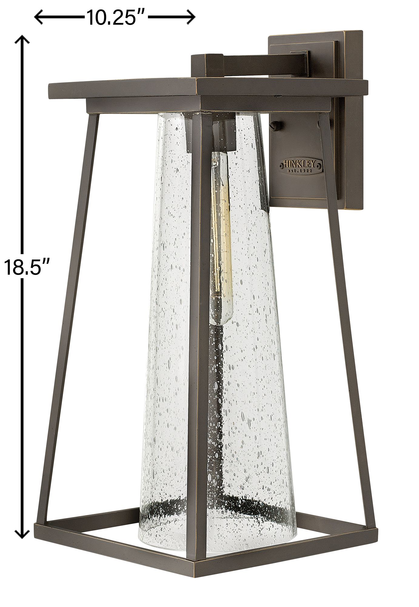 Image 5 Hinkley Burke 16 3/4" High Bronze and Clear Glass Outdoor Wall Light more views