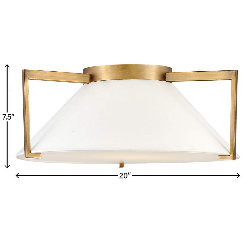 Image 7 Hinkley Calla 20" Wide Brushed Bronze LED Ceiling Light more views