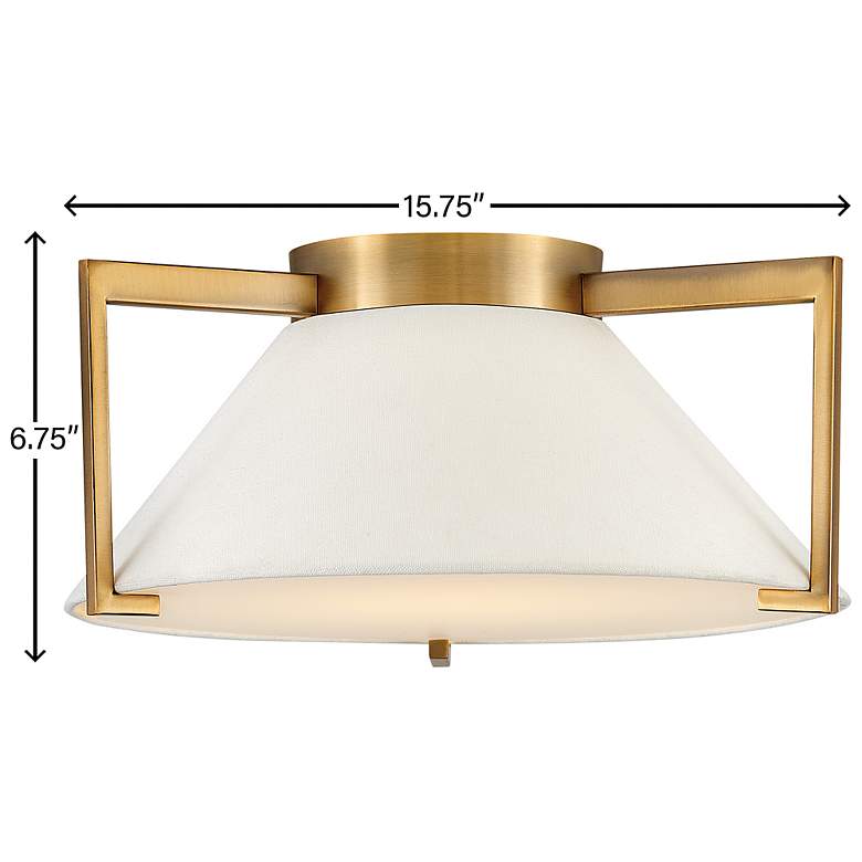 Image 7 Hinkley- Calla Medium Flush Mount- 15.75" Brushed Bronze more views