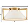 7_Hinkley- Calla Medium Flush Mount- 15.75" Brushed Bronze more views