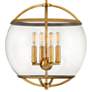 Hinkley Calvin 15" Wide Heritage Brass 4-Light Orb Pendant