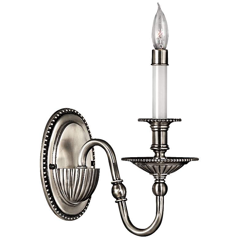 Image 1 Hinkley Cambridge 11 inch High Pewter Wall Sconce