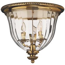 Hinkley Cambridge 14 1/2&quot; Wide Traditional Brass Ceiling Light