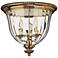Hinkley Cambridge 14 1/2" Wide Traditional Brass Ceiling Light