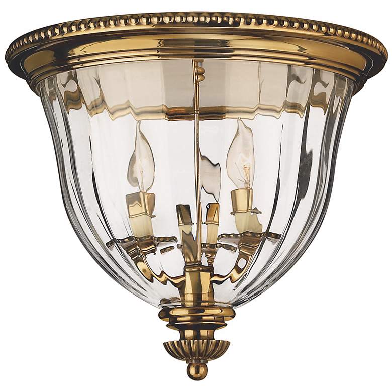 Image 2 Hinkley Cambridge 14 1/2 inch Wide Traditional Brass Ceiling Light