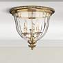 1_Hinkley Cambridge 14 1/2" Wide Traditional Brass Ceiling Light