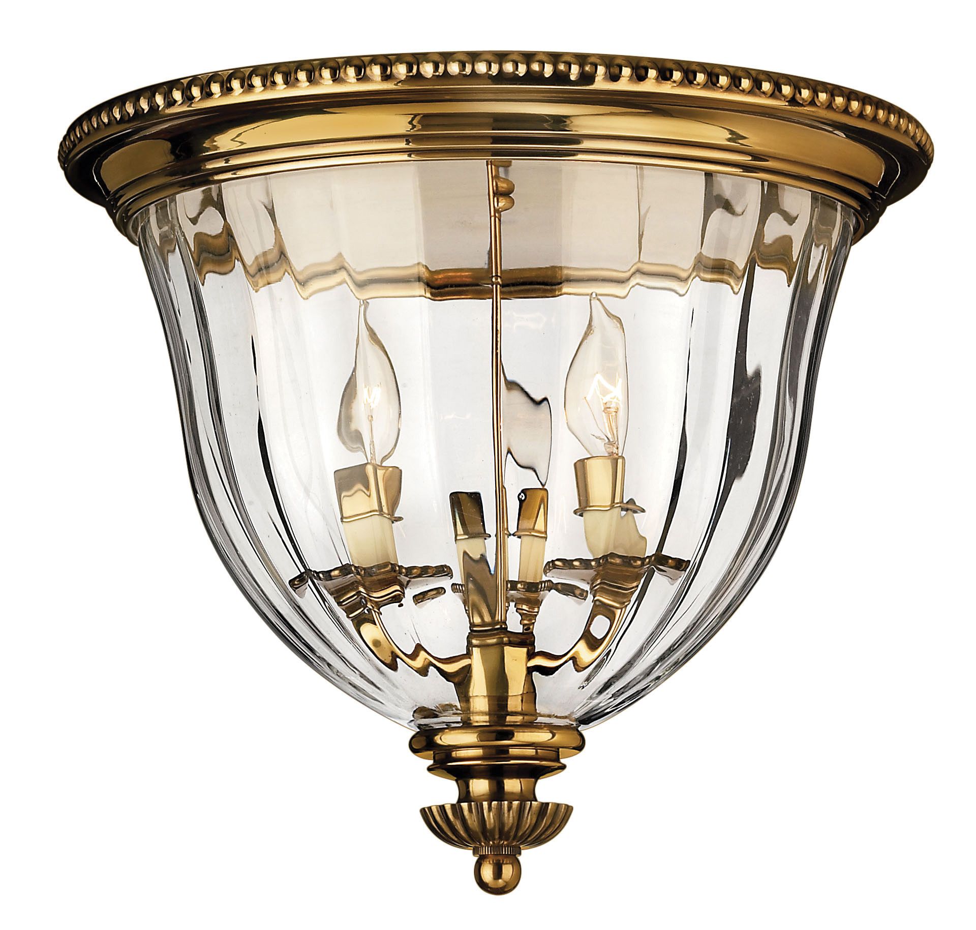 Image 3 Hinkley Cambridge 14 1/2" Wide Traditional Brass Ceiling Light more views