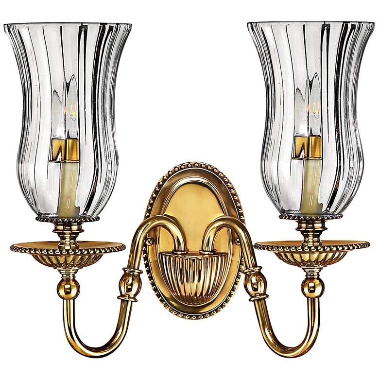 Image 1 Hinkley Cambridge 14 inchH Burnished Brass Wall Sconce