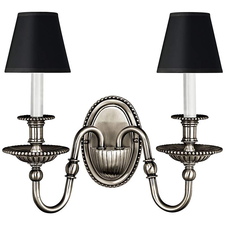 Image 1 Hinkley Cambridge 15 inchH Pewter 2-Light Wall Sconce