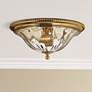 Hinkley Cambridge 16 1/4" Traditional Glass and Brass Ceiling Light