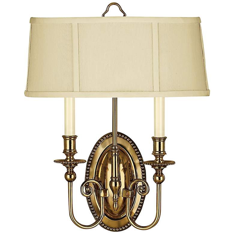 Image 2 Hinkley Cambridge 18" High Burnished Brass 2-Light Wall Sconce