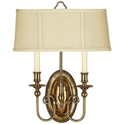 Hinkley Cambridge 18" High Burnished Brass 2-Light Wall Sconce