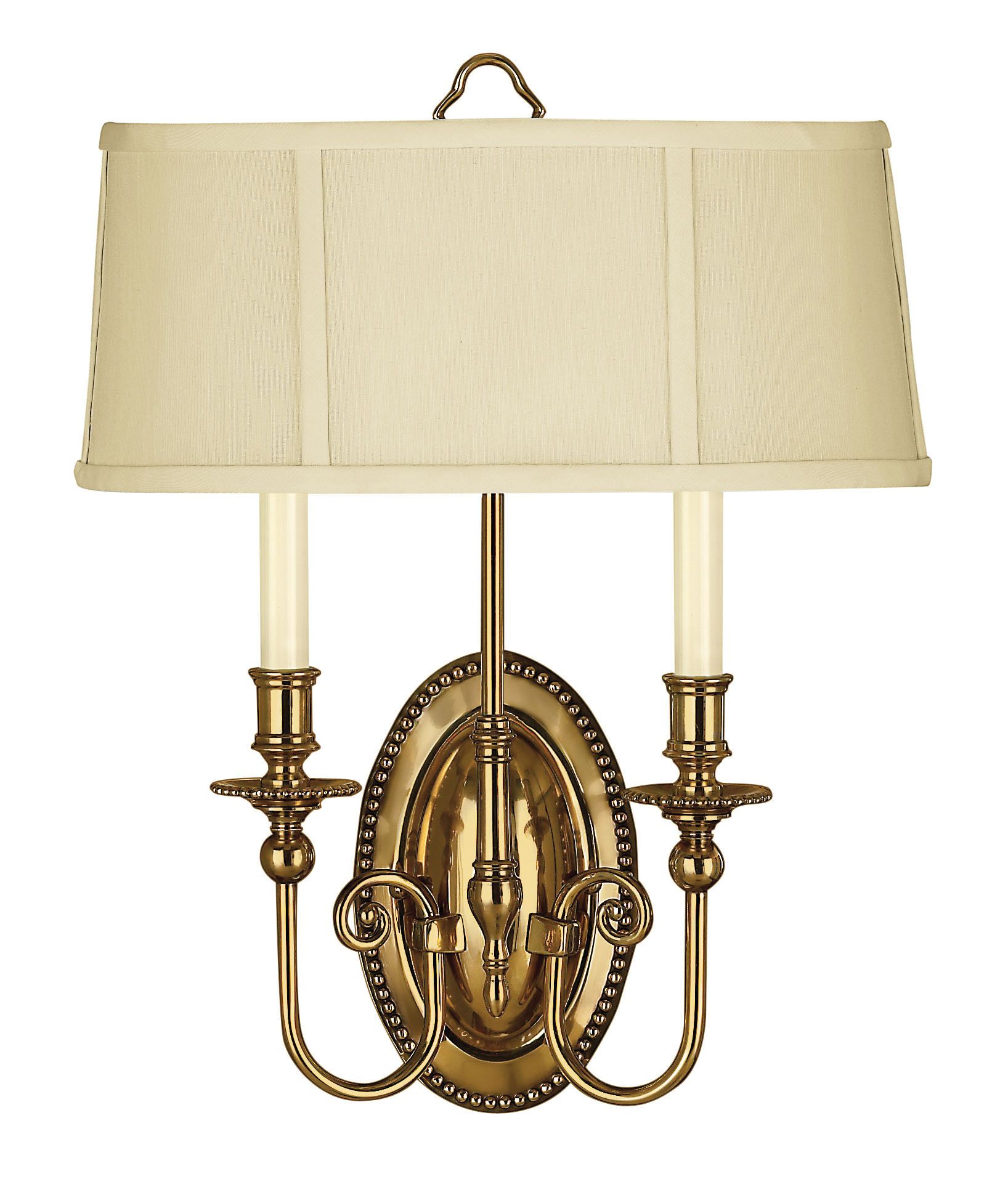 Image 3 Hinkley Cambridge 18" High Burnished Brass 2-Light Wall Sconce more views