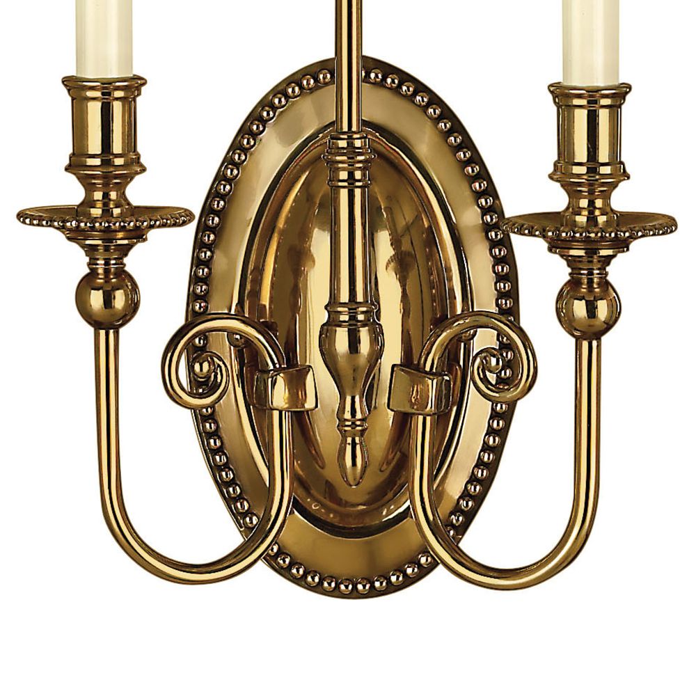 Image 5 Hinkley Cambridge 18" High Burnished Brass 2-Light Wall Sconce more views