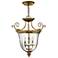 Hinkley Cambridge 22 1/2" Wide Clear Glass Traditional Brass Pendant