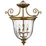 3_Hinkley Cambridge 22 1/2" Wide Clear Glass Traditional Brass Pendant more views
