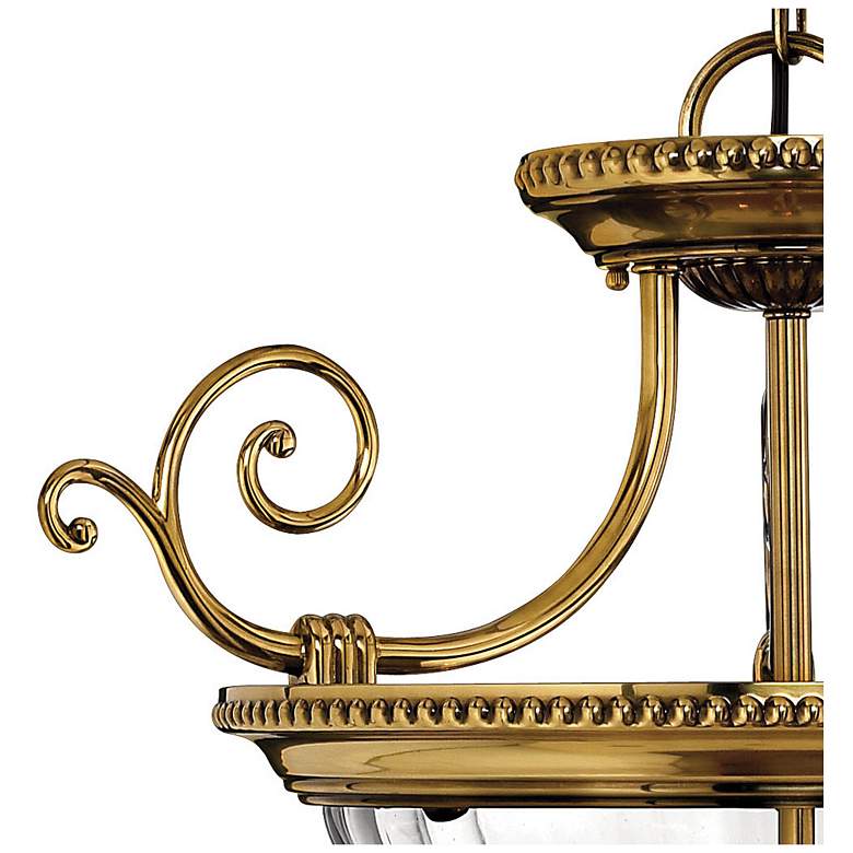 Image 4 Hinkley Cambridge 22 1/2" Wide Clear Glass Traditional Brass Pendant more views