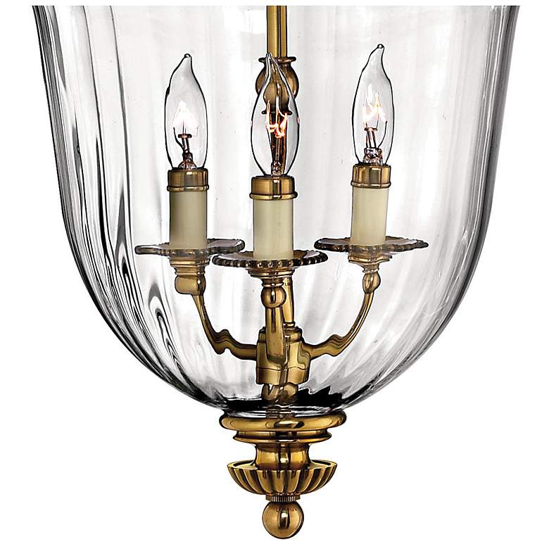 Image 5 Hinkley Cambridge 22 1/2" Wide Clear Glass Traditional Brass Pendant more views