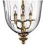 5_Hinkley Cambridge 22 1/2" Wide Clear Glass Traditional Brass Pendant more views