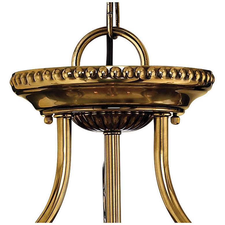 Image 7 Hinkley Cambridge 22 1/2" Wide Clear Glass Traditional Brass Pendant more views