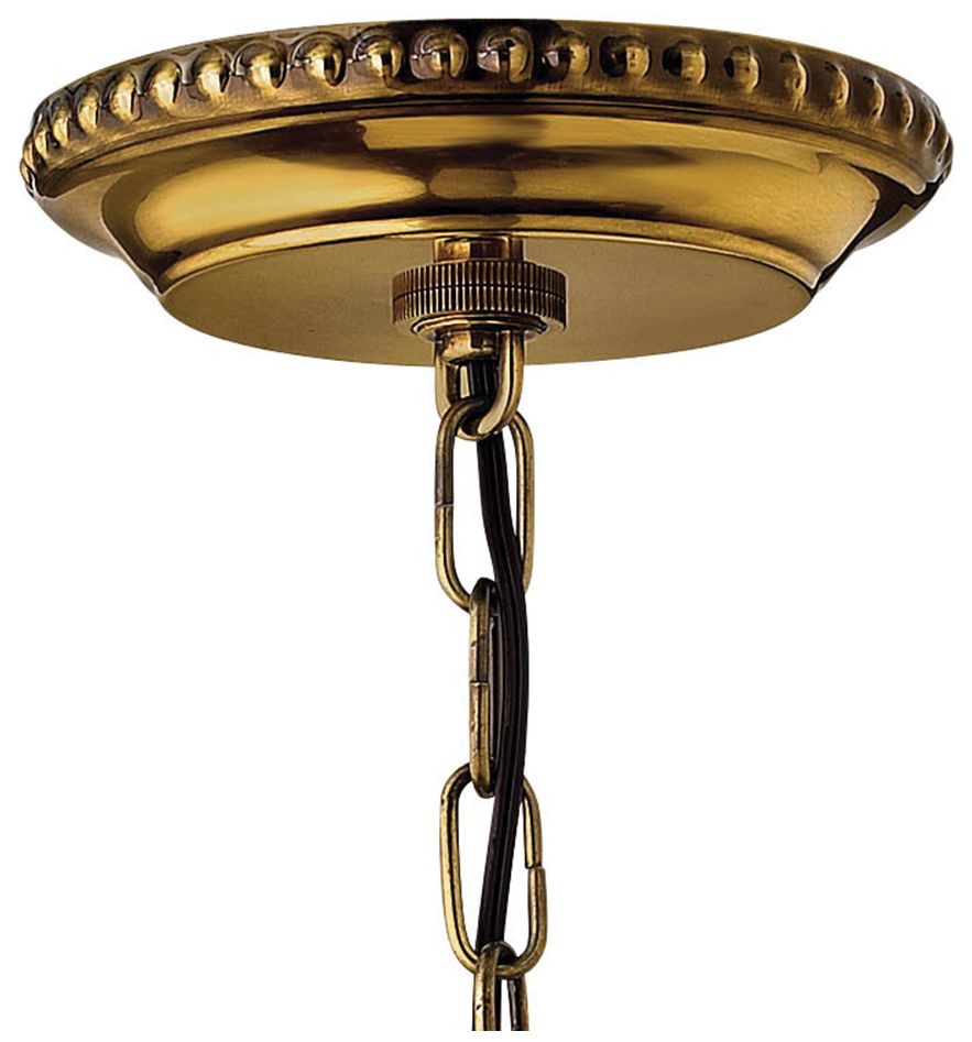 Hinkley Cambridge 22 1/2" Wide Clear Glass Traditional Brass Pendant