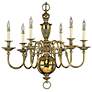 3_Hinkley Cambridge 29" Wide Traditional Brass Candelabra Chandelier more views