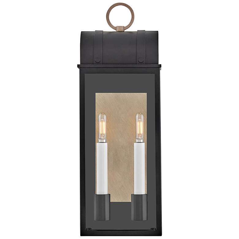 Image 4 Hinkley Campbell 21 3/4"H Black 2-Light Outdoor Wall Light more views