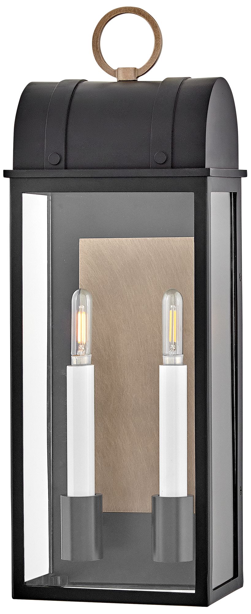 Hinkley Campbell 21 3/4"H Black 2-Light Outdoor Wall Light