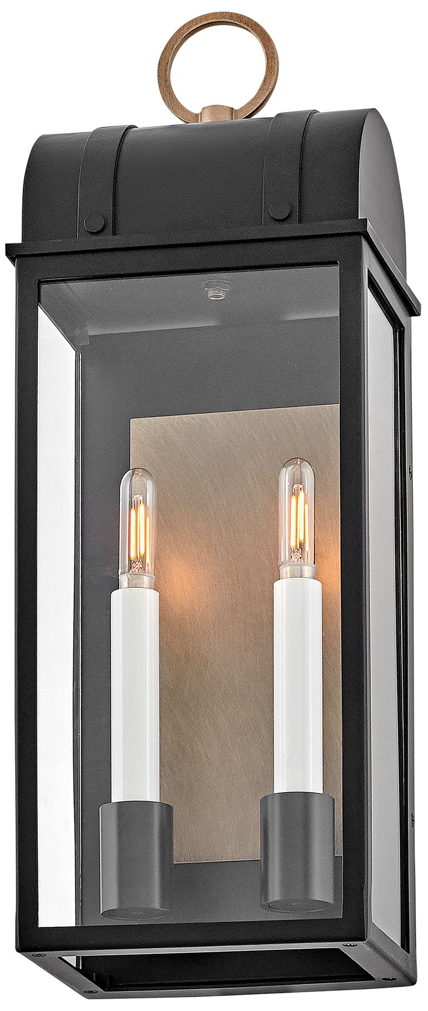 Hinkley Campbell 21 3/4"H Black 2-Light Outdoor Wall Light