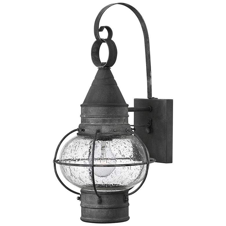Image 1 Hinkley Cape Cod 18 inch High Aged Zinc Outdoor Wall Light