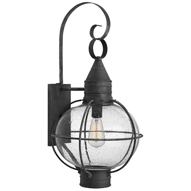 Image 1 Hinkley Cape Cod 26 3/4" High Aged Zinc Outdoor Wall Light