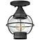 Hinkley Cape Cod 7" Wide Aged Zinc Outdoor Ceiling Light
