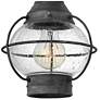 5_Hinkley Cape Cod 7" Wide Aged Zinc Outdoor Ceiling Light more views