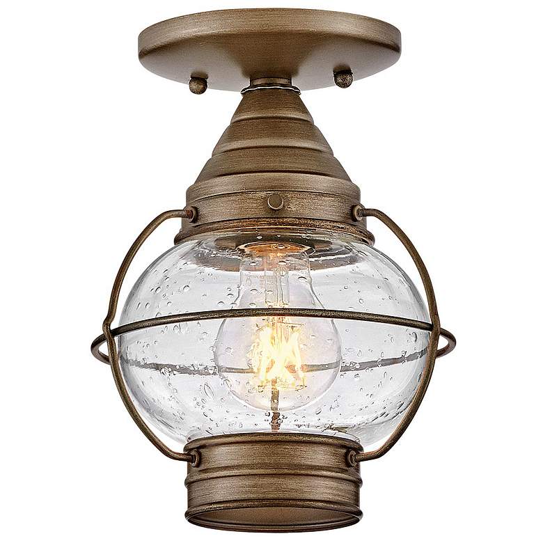 Image 1 Hinkley Cape Cod 7"W Burnished Bronze Outdoor Ceiling Light