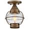 Hinkley Cape Cod 7"W Burnished Bronze Outdoor Ceiling Light