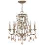 2_Hinkley Carlton 24" Wide Gold and Amber Crystal Traditional Chandelier more views