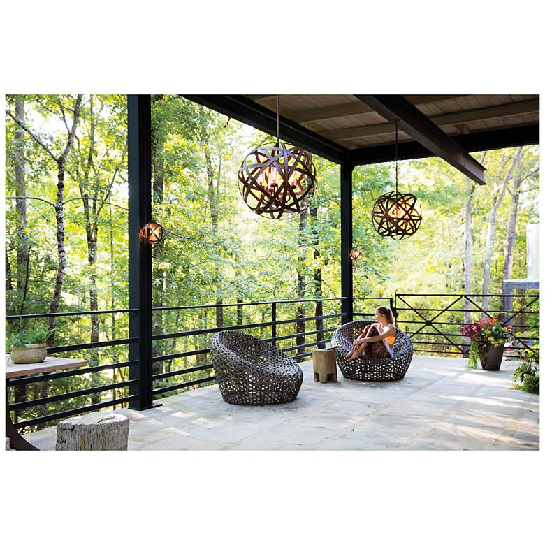 Image 3 Hinkley Carson 10 1/2"H Vintage Iron LED Outdoor Wall Light more views