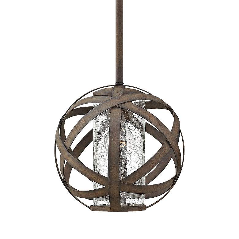 Image 2 Hinkley Carson 10 inch Wide Vintage Iron Outdoor Mini Pendant